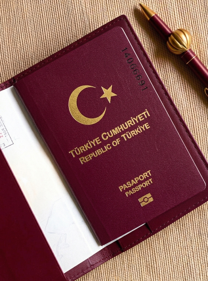 Organised Schengen visa document folder prepared by a Turkish applicant, showing a cover letter, flight itinerary to Berlin, and applicant profile alongside a passport and iDATA appointment slip.